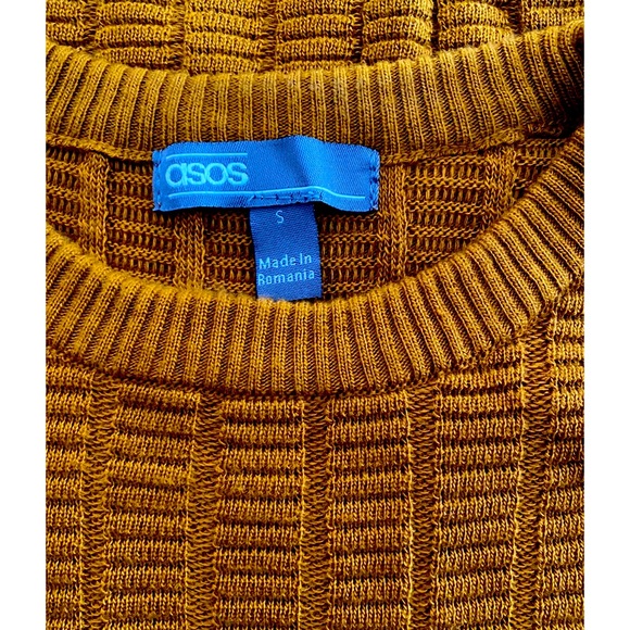 NWOT ASOS Gold/Mustard Sweater - Picture 5 of 7